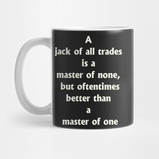 Who is jack of all trades? Mug